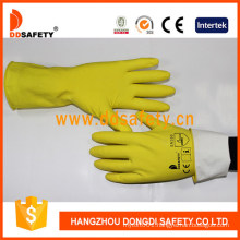 Yellow Household Rubber Glove Daily Cleaning Used